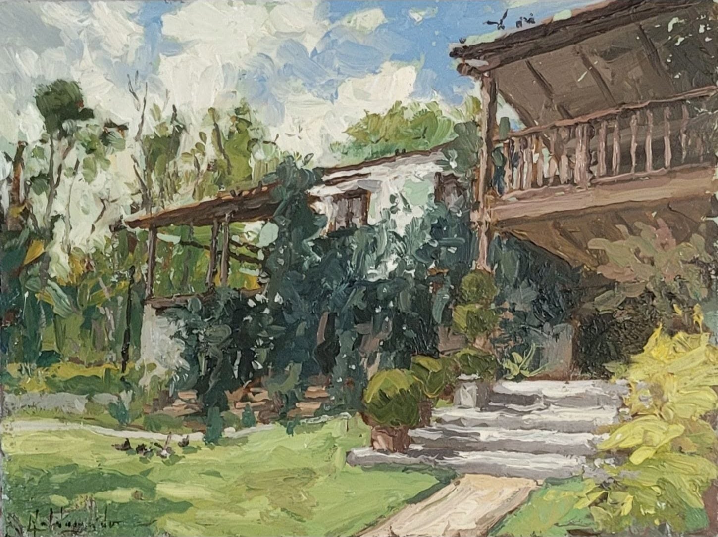 Apuntes al óleo, óleo de William Maldonado