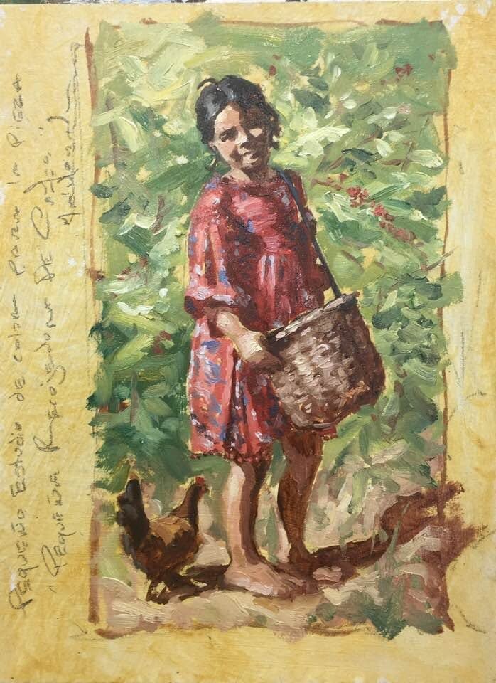Estudio de color — Pequeña recogedora de café